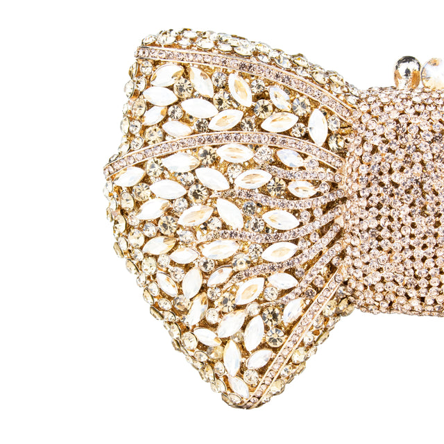 Gold Studded Metallic Frame Handbags