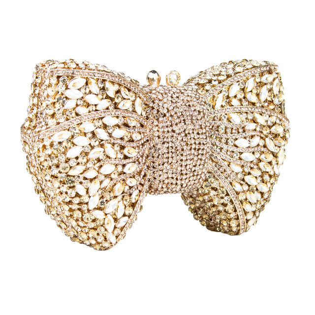 Gold Studded Metallic Frame Handbags