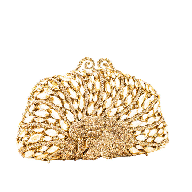 Gold Studded Crystal Purse