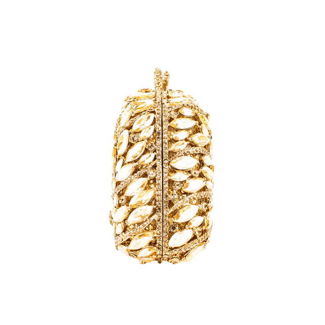 Gold Studded Crystal Purse