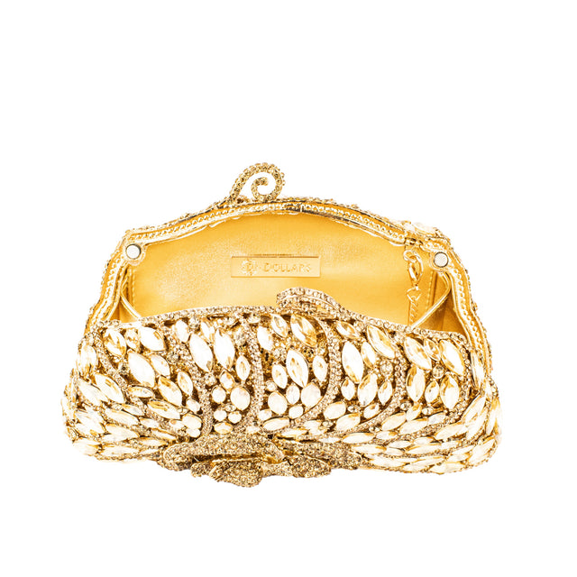 Gold Studded Crystal Purse