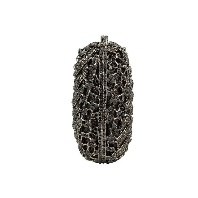 Black Studded Crystal Purse