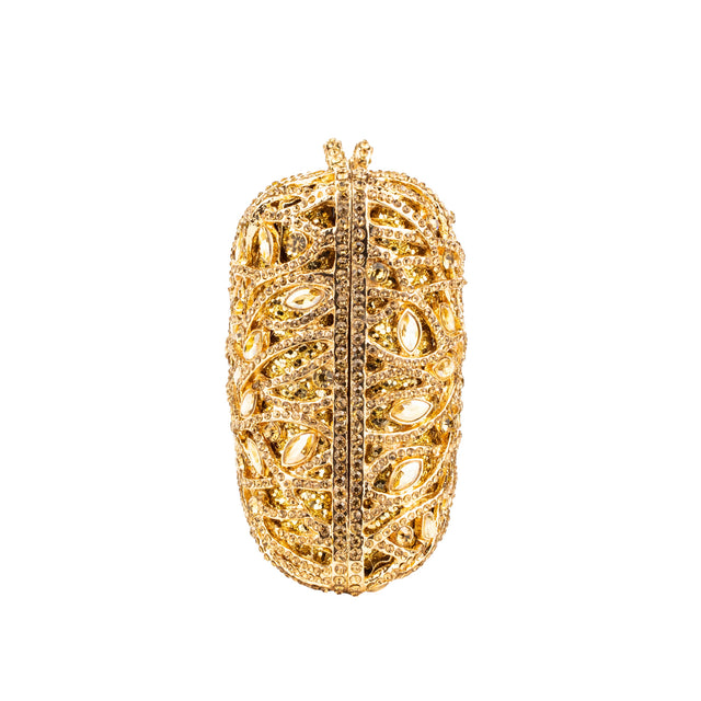Bronze Studded Crystal Purse