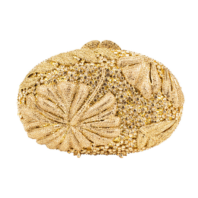 Bronze Studded Crystal Purse