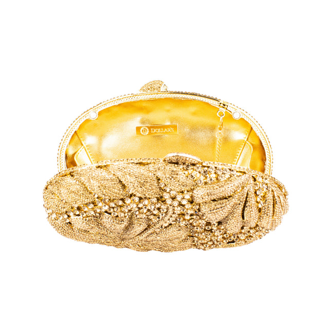 Bronze Studded Crystal Purse
