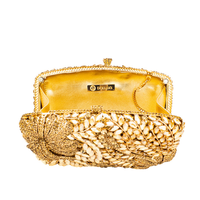 Bronze Metallic Frame Handbags
