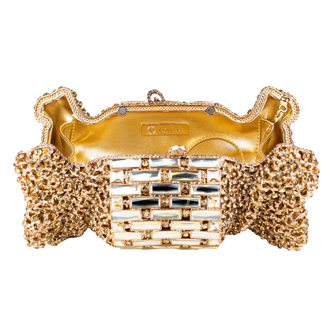 Bronze Metallic Frame Handbags