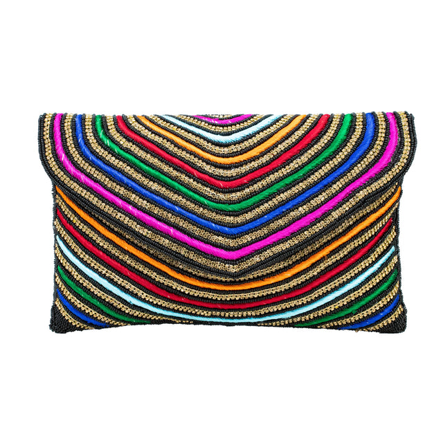 Black Handcrafted Beaded Chain Handbags