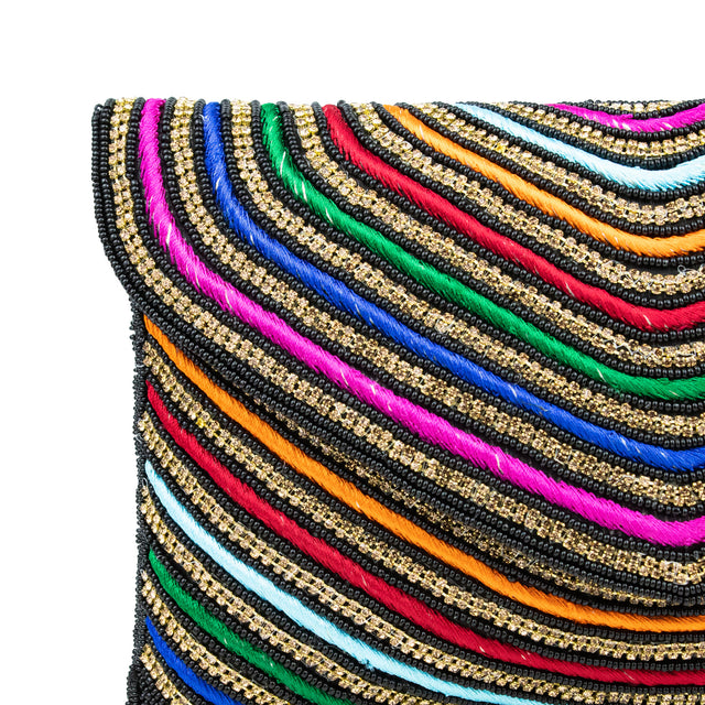 Black Handcrafted Beaded Chain Handbags