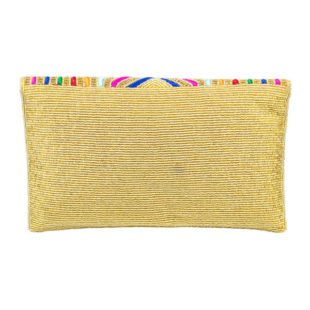 Gold Handcrafted Beaded Chain Handbags
