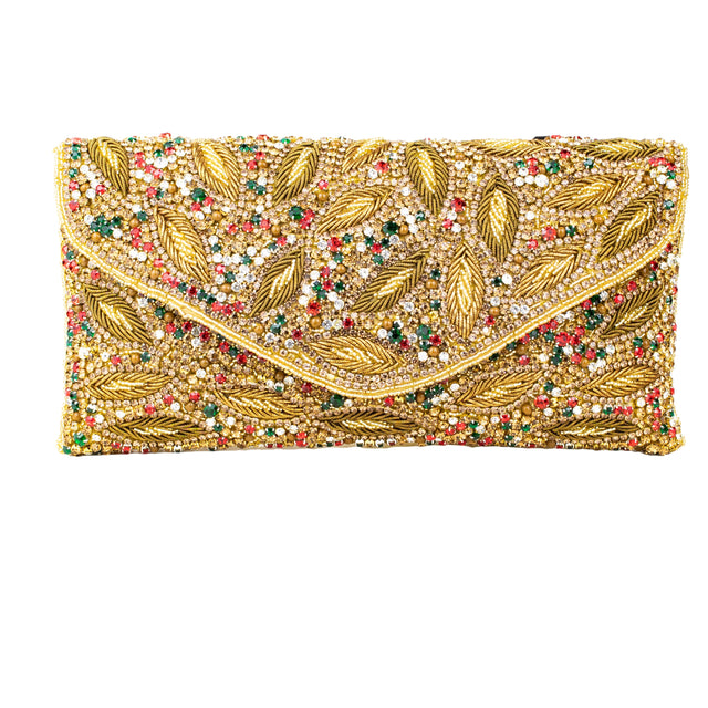 Handcrafted Multi Colors Beaded Chain Handbags