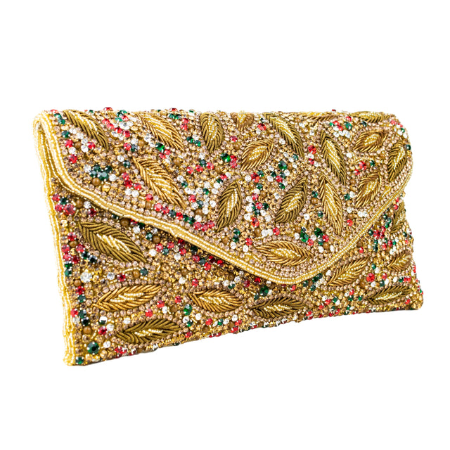 Handcrafted Multi Colors Beaded Chain Handbags