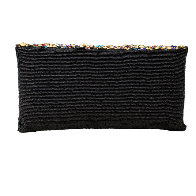 Black Multi Handcrafted Beaded Chain Handbags
