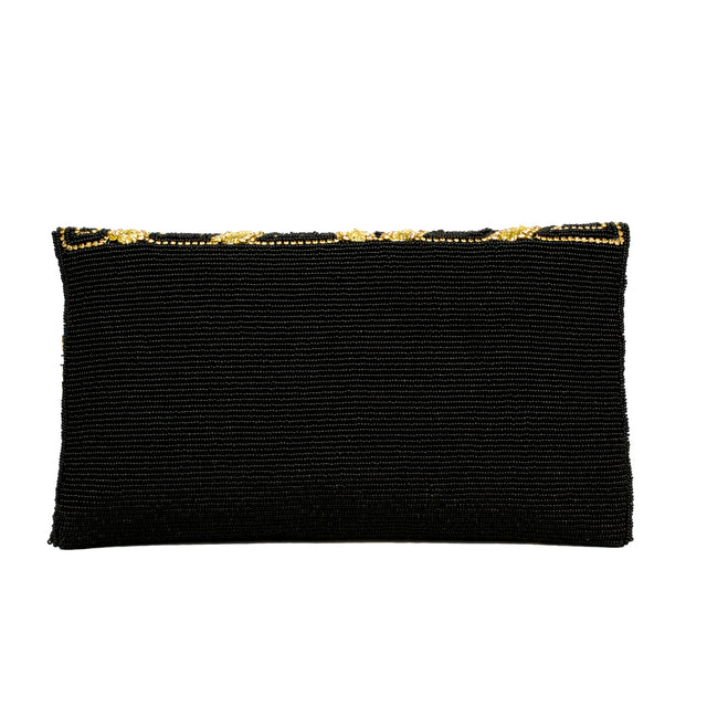 Black Gold Handcrafted Beaded Chain Handbags
