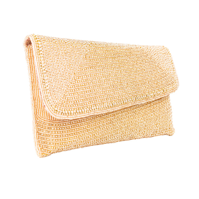 Rose Handcrafted Authentic Jute Crystal Embellished Handbags