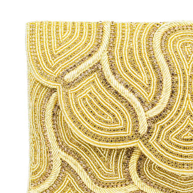 Gold Handcrafted Beaded Chain Handbags