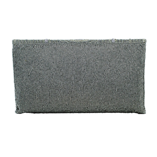 Grey Handcrafted Beaded Chain Handbags
