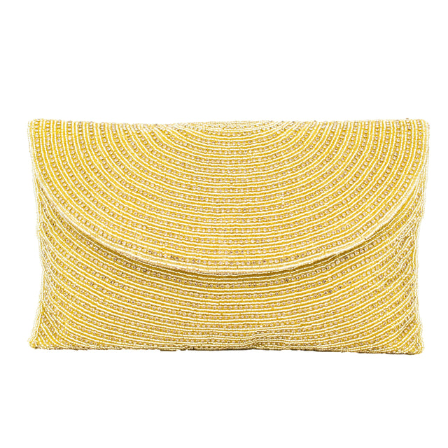 Gold Handcrafted Beaded Chain Handbags