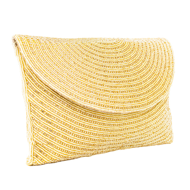 Gold Handcrafted Beaded Chain Handbags