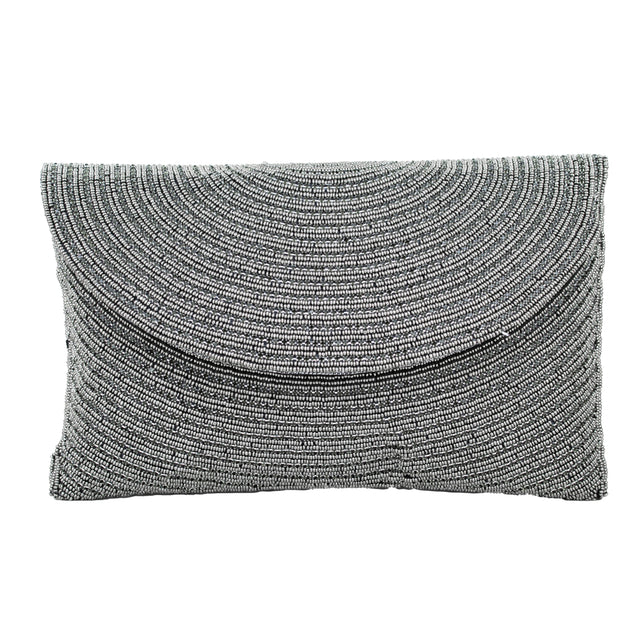 Grey Handcrafted Beaded Chain Handbags