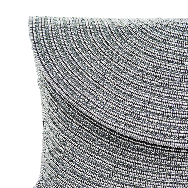 Grey Handcrafted Beaded Chain Handbags