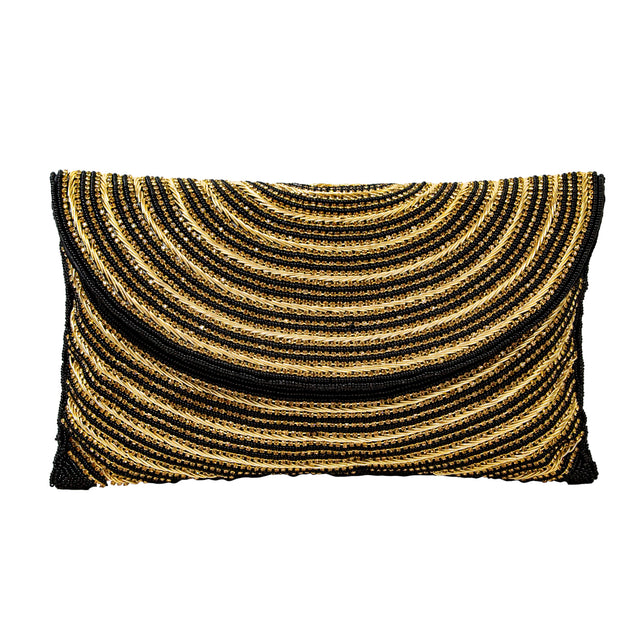Black Gold Handcrafted Beaded Chain Handbags