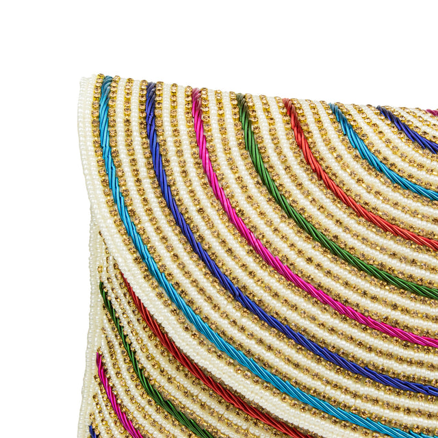 Cream Multicolour Handcrafted Handbags