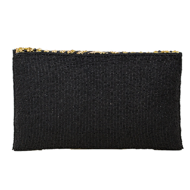 Black Gold Handcrafted Beaded Chain Handbags