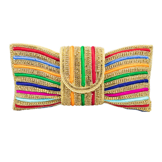Gold Handcrafted Beaded Chain Handbags