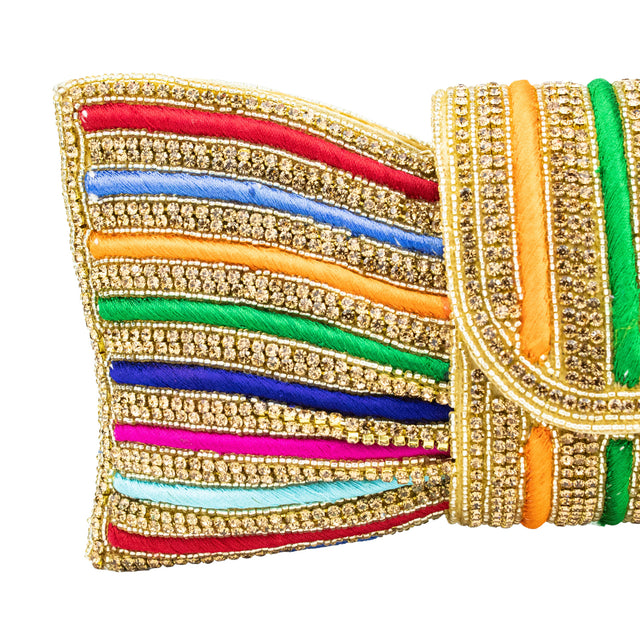 Gold Handcrafted Beaded Chain Handbags