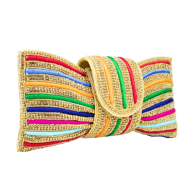 Gold Handcrafted Beaded Chain Handbags