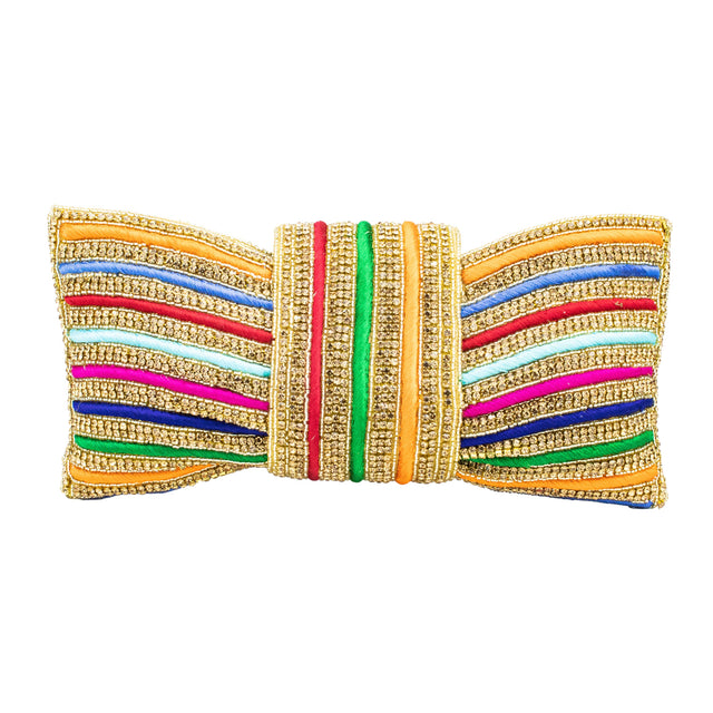 Gold Handcrafted Beaded Chain Handbags