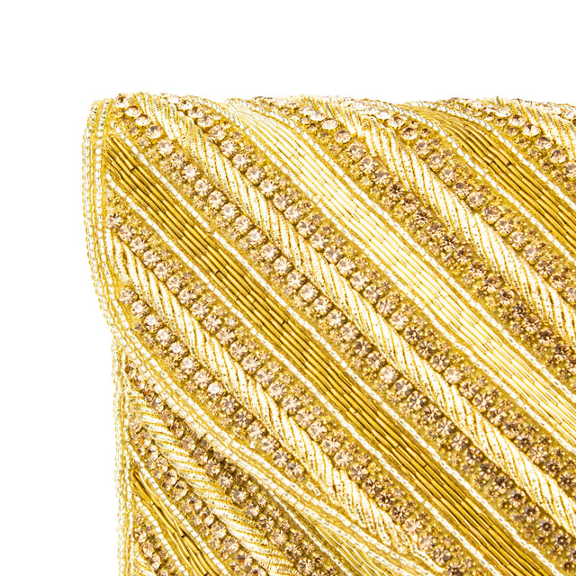 Gold Handcrafted Beaded Chain Handbags