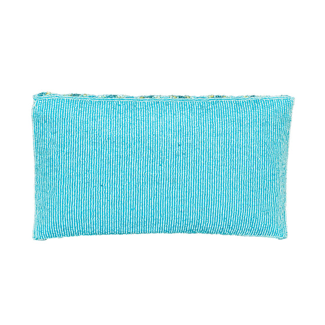 Light Blue Handcrafted Beads Work Beaded Chain Handbags