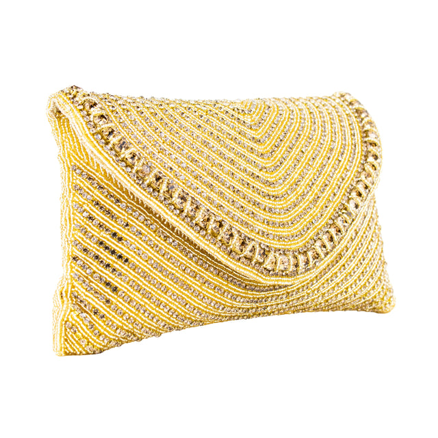 Gold Handcrafted Authentic Jute Handbags