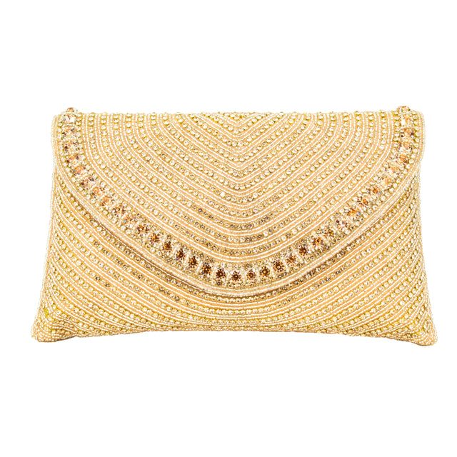 Rose Handcrafted Authentic Jute Crystal Embellished Handbags