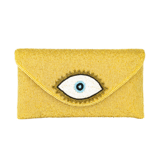 Gold Handcrafted Beaded Chain Handbags
