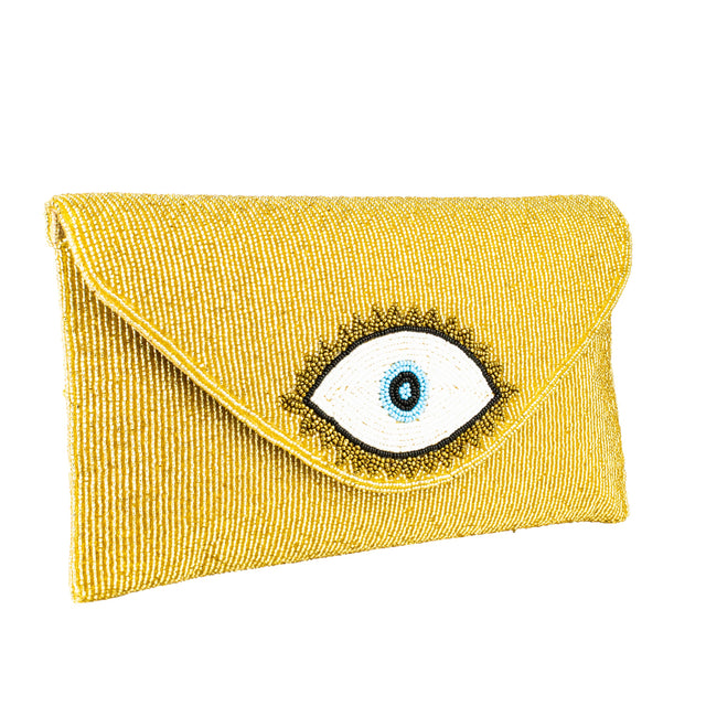 Gold Handcrafted Beaded Chain Handbags