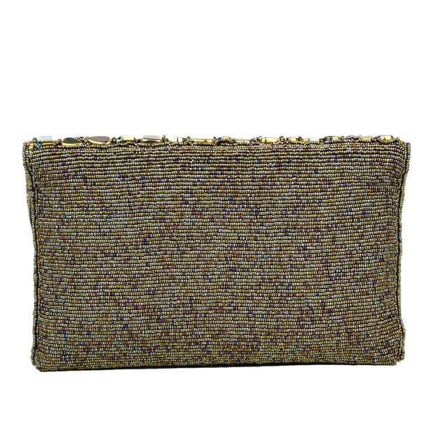 Grey Handcrafted Beaded Chain Handbags