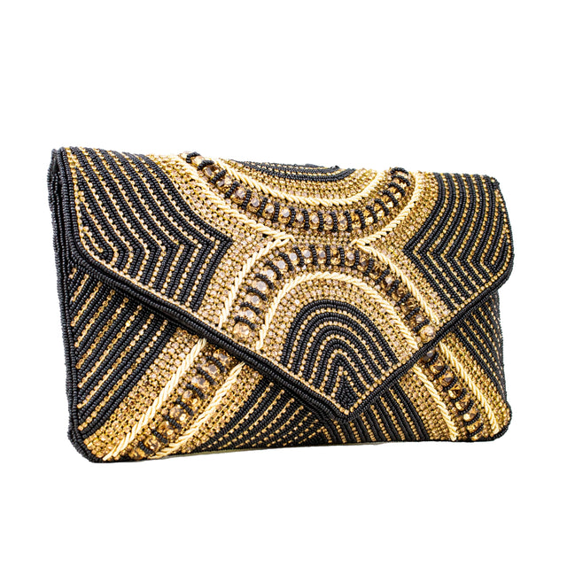 Black Gold Handcrafted Jute Handbags