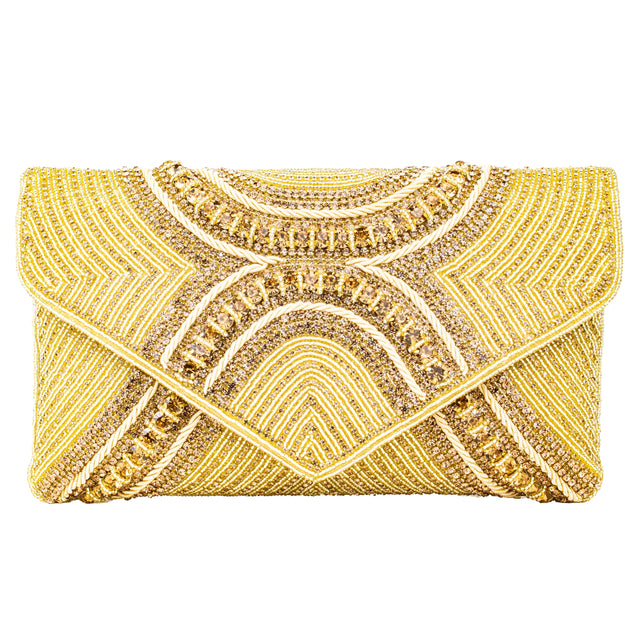 Gold Handcrafted Authentic Jute Handbags