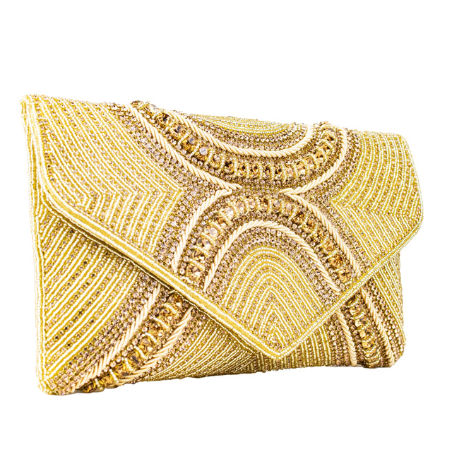 Gold Handcrafted Authentic Jute Handbags
