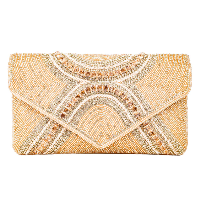 Rose Handcrafted Authentic Jute Crystal Embellished Handbags