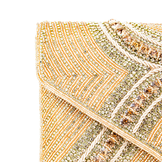 Rose Handcrafted Authentic Jute Crystal Embellished Handbags