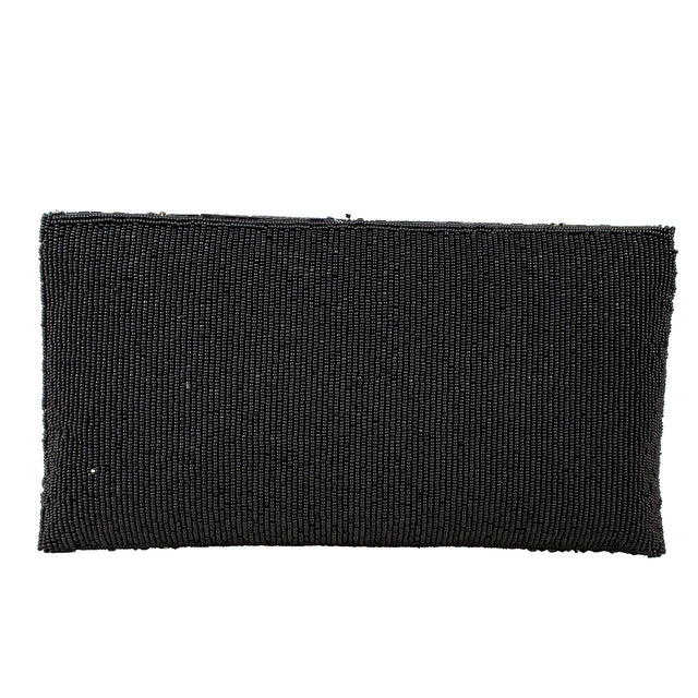 Black Handcrafted Crystal Embellished Jute Handbags