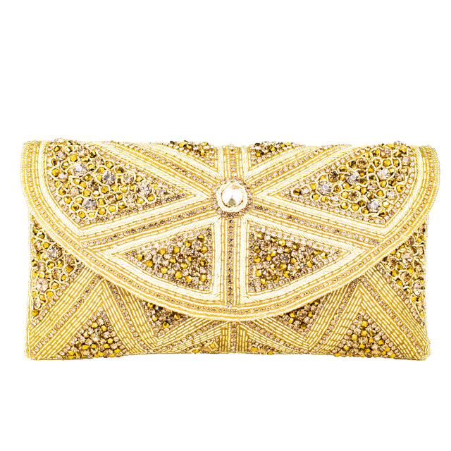 Gold Handcrafted Authentic Jute Handbags