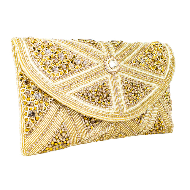 Gold Handcrafted Authentic Jute Handbags