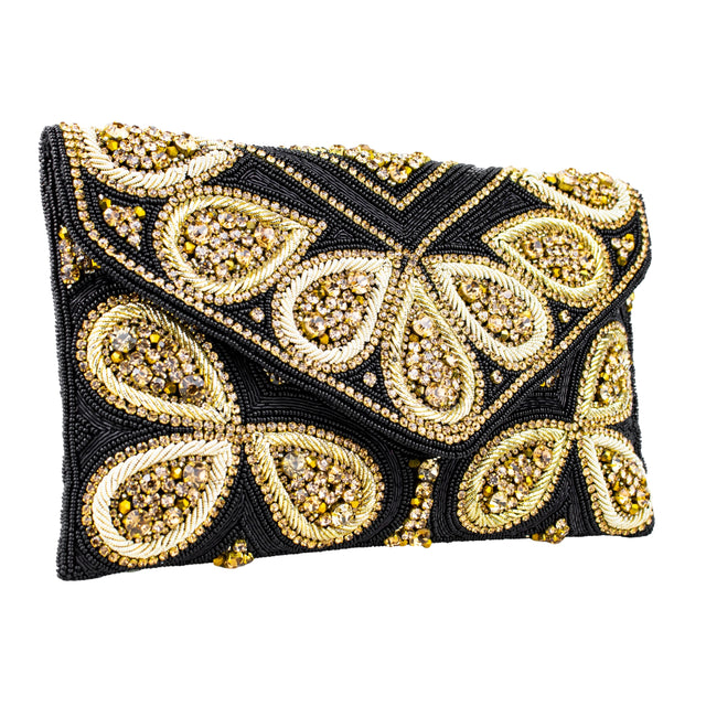 Black Gold Handcrafted Jute Handbags