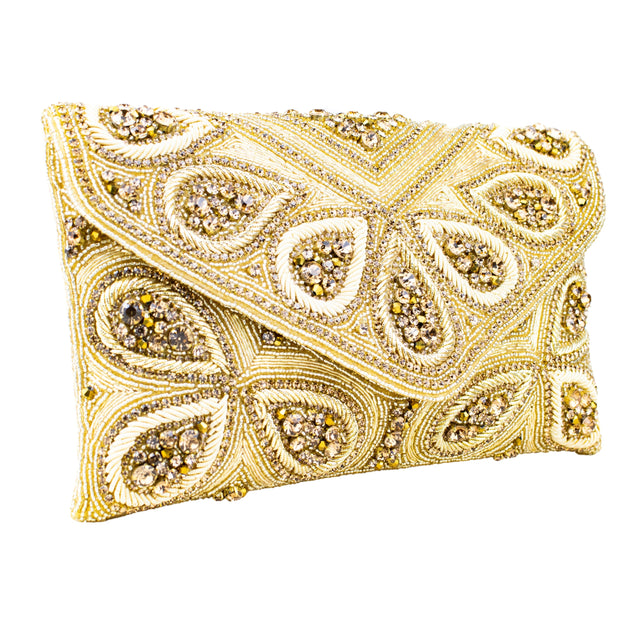 Gold Handcrafted Authentic Jute Handbags