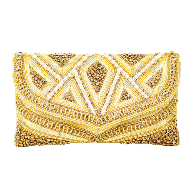 Gold Handcrafted Authentic Jute Handbags